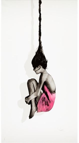 Falling Out of Consciousness (Pink) by SNIK, 2017