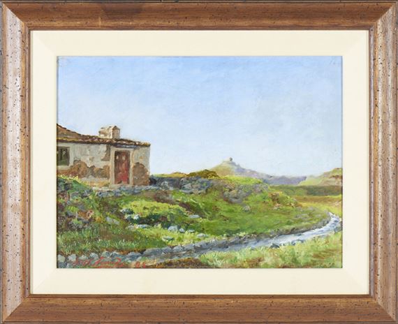 Casa velha com ribeiro by António Manuel da Saúde, 1898