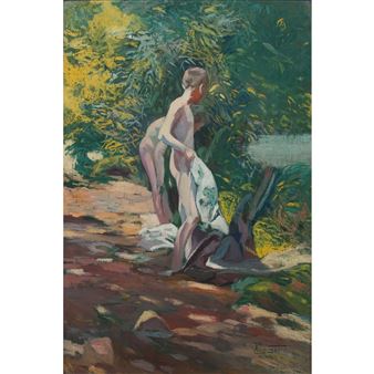 Boys by a Stream - Augustin Satra