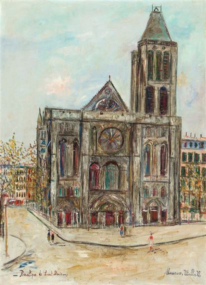 Basilique de Saint-Denis (Seine-Saint-Denis) by Maurice Utrillo, circa 1938