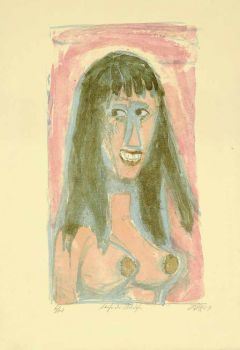 Lachendes Mädchen by Otto Dix, 1964
