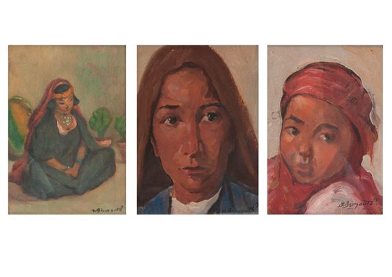Three works: Portraits by Maurice Bismouth