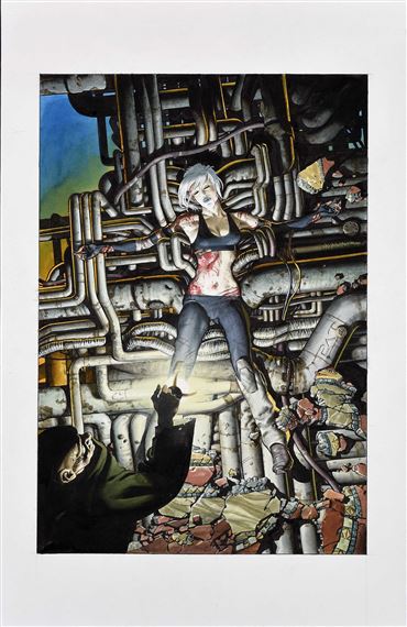 Termite Bianca Caduta Nei Tubi by Patrizio Evangelisti, 2019