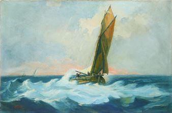 Sailing in Rough Seas - James Meyer Korn