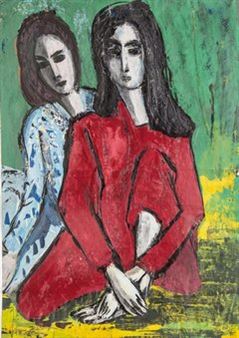 Portrait of Two Women - Heinz Joch