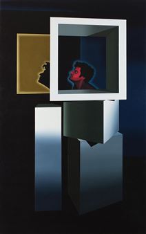 Self-Portrait - Thinking Outside the Box, 2015 - David Rellim