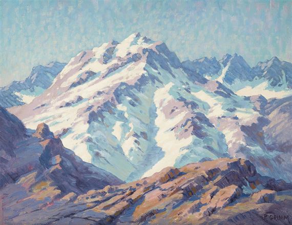Snowcapped Mountains by Paul Grimm