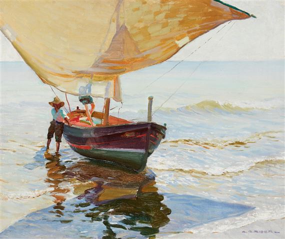 Transparent Sail by Arthur Grover Rider, Painted circa 1922