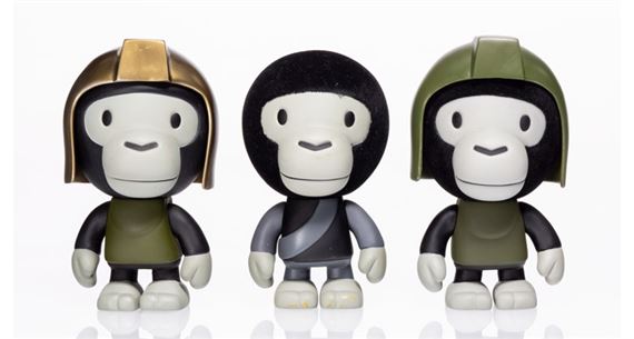 BAPE | Set of Three Baby Milo General Ape | MutualArt