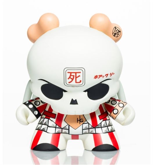 Skullhead Dunny (Red/White) by Huck Gee, 2011