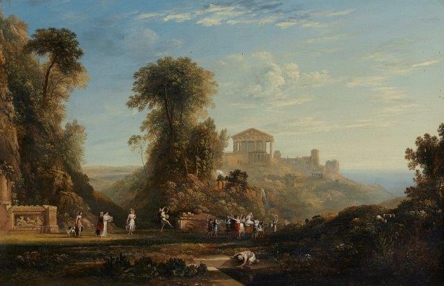 The Temple of Jupiter Panhellenius in the Island of Aegina by Joseph Mallord William Turner