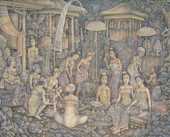 Persiapan Upacara Nyambutin - I Wayan Serathi