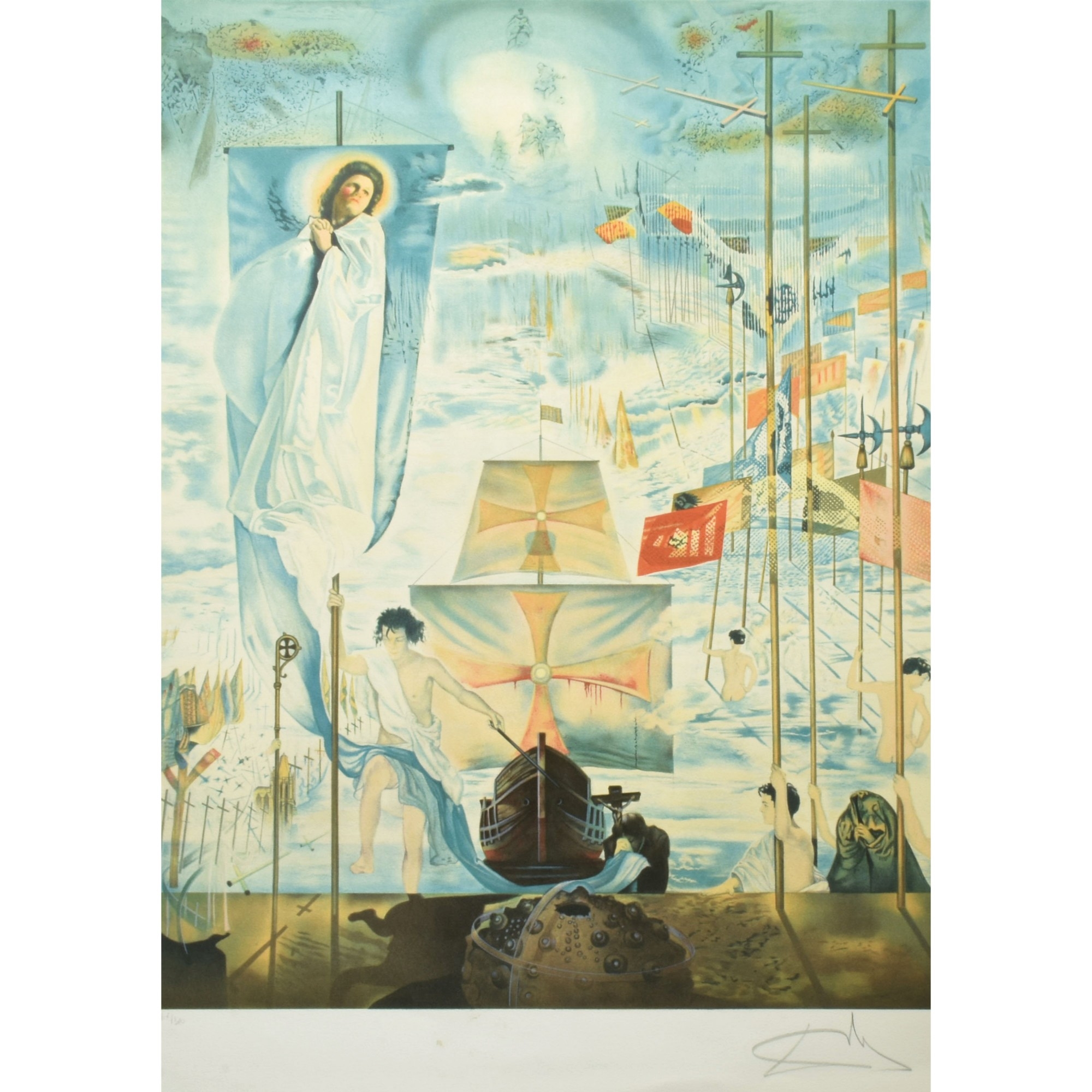 The Discovery of America by Christopher Columbus by Salvador Dalí