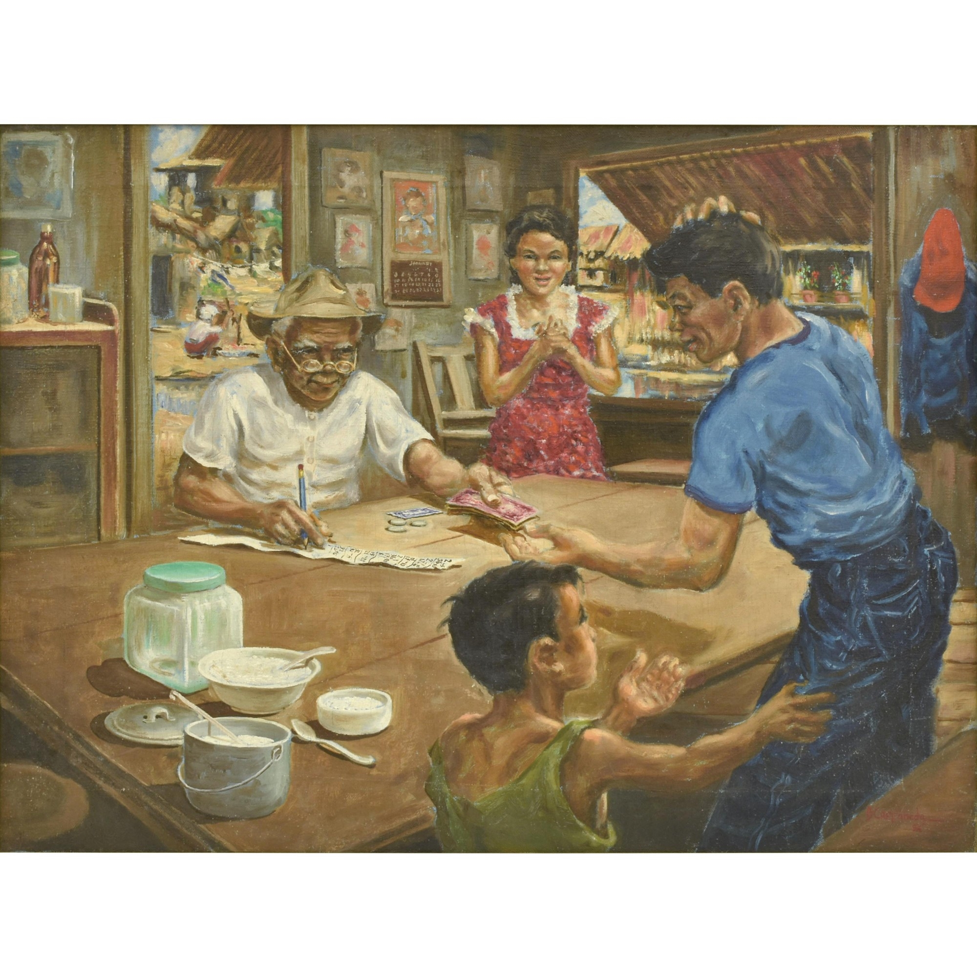 Dominador Castañeda | Hueteng (1954) | MutualArt