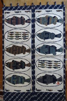 Ayako Miyawaki: Tissus appliqués - Galerie Frederic Moisan