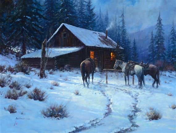 Good Steeds on a Cold Night by Martin Grelle, circa 1994