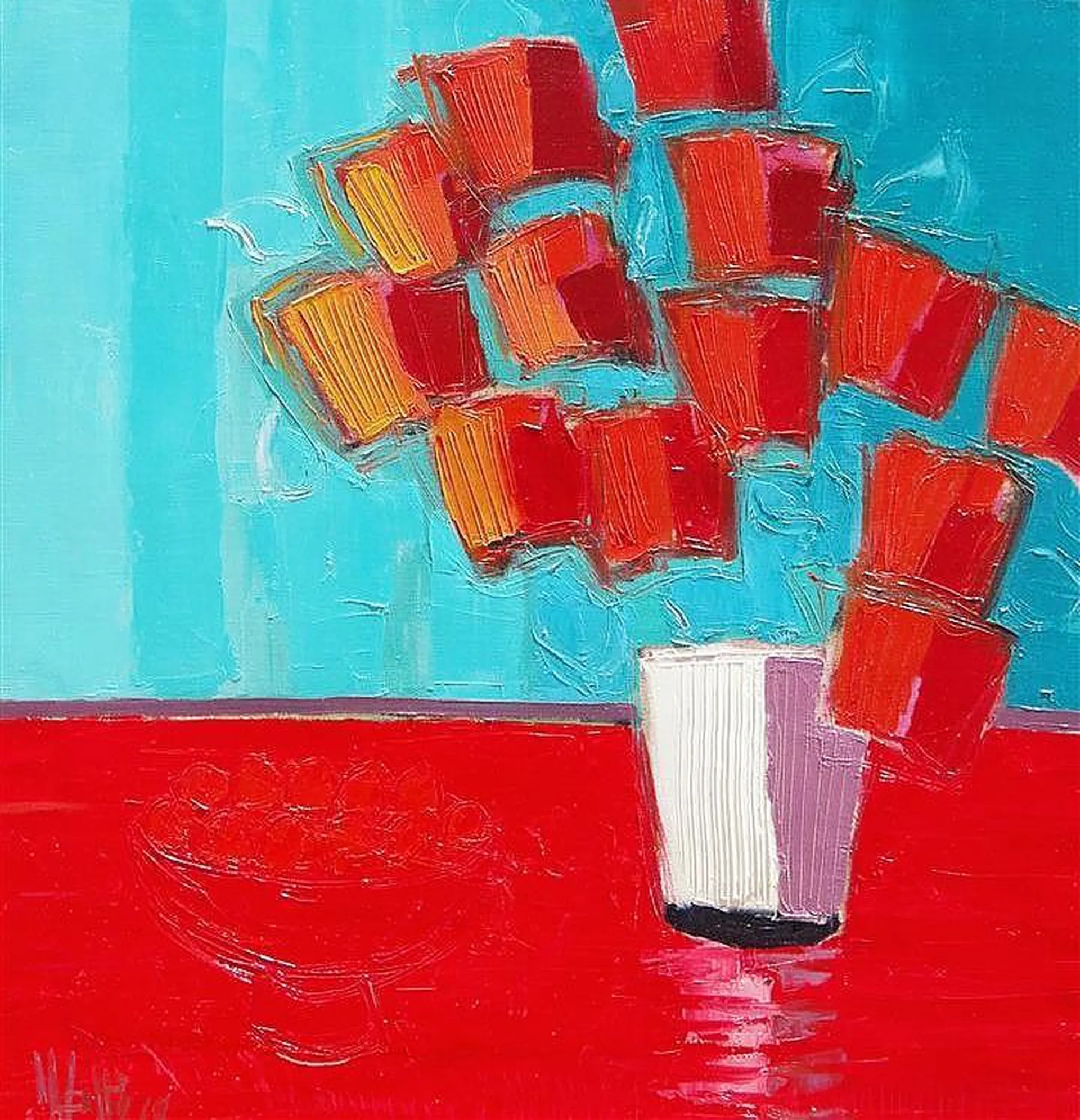 Jean-Pierre Maltèse | Bouquet rouge | MutualArt