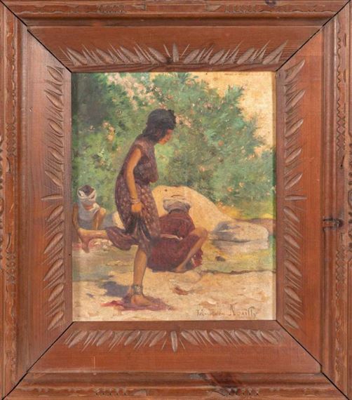 Francisque Noailly Femme au lavoir MutualArt