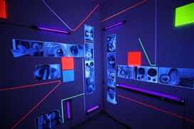 In the Galleries: Pulsating Dramas of Light and Sound