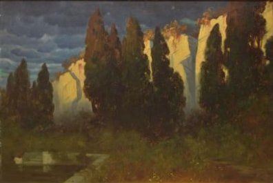 Ifs devant les falaises by Eduard Rüdisühli