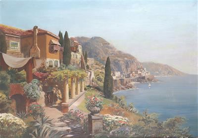 Italienische Küste bei Sorrent by Gottfried Arnegger
