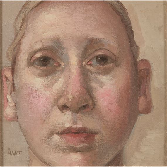 APPLE HEAD by Alison Watt, 1994