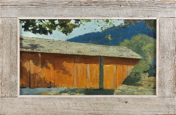 Covered bridge by Eric Sloane, June 1964