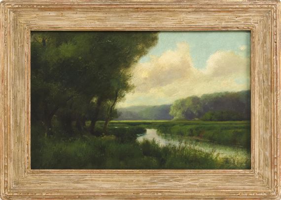 Marsh scene, likely Newburyport, Massachusetts by Horace P. Giles