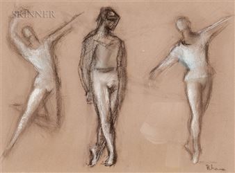 Framed Study of Dancers - Lisa Rhana
