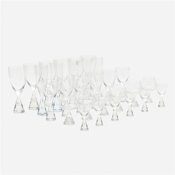 collection of Princess glassware by Bent Severin, 1958