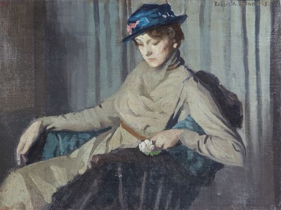 Woman in Grey Dress by Robert Knight Ryland