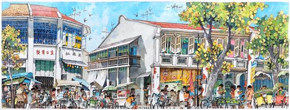 Downtown Lane, Penang by Lee Eng Beng, 2019