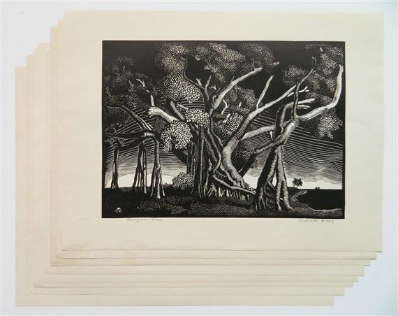 Eight Works: Banyan Tree by Sheffield Kagy, 1933