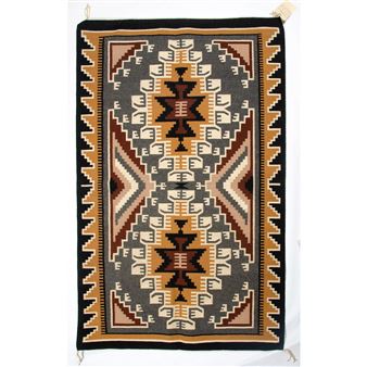 Navajo Two Grey Hills Weaving / Rug - Marita Gould