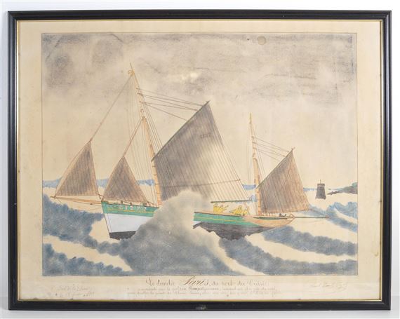 Le Dundee Paris, du port du Croisic by Paul-Emile Pajot, 1903