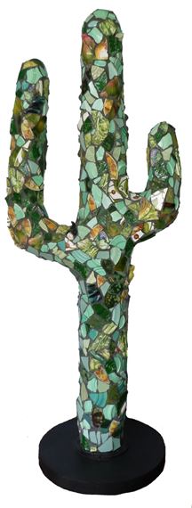 Terrie Kvenild Mosaic Cactus Sculpture 77 Mutualart