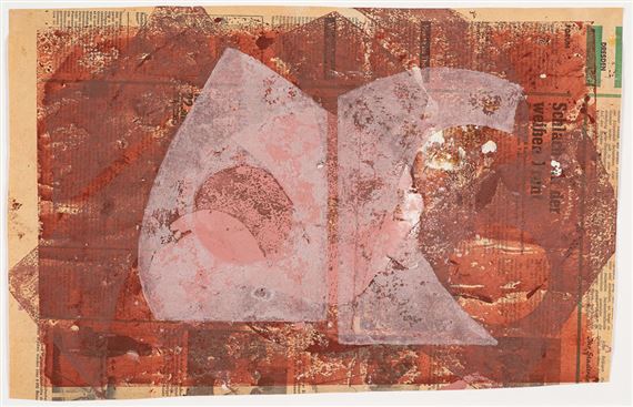 o. T. (Variante zur Folge '10 Handdrucke') by Hermann Glöckner, circa 1970