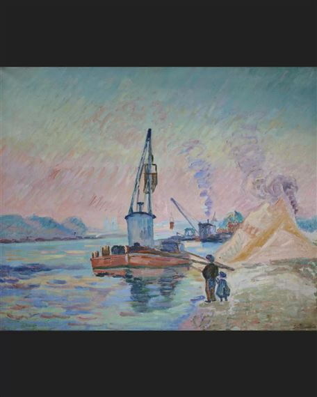 QUAI DE BERCY, LES BARGES ET NOTRE DAME