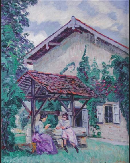 CONVERSATION À LA COURRERIE, COMMUNE DE PONTCHARRA (ISÈRE)