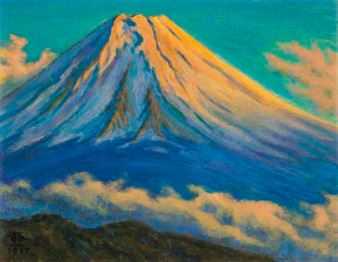 Two works: Mt. Fuji in Autumn - Tsugio Suzuki