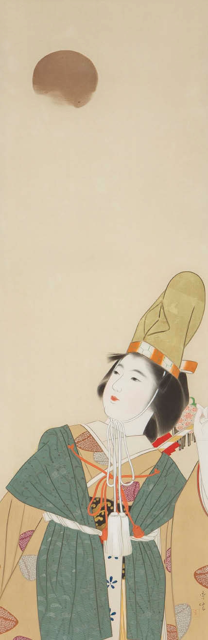 Artwork by Shuho‏ Yamakawa, Shiokumi, Made of ink and color on silk