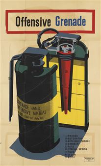 OFFENSIVE GRENADE. Circa 1940s. - John A. Falasco