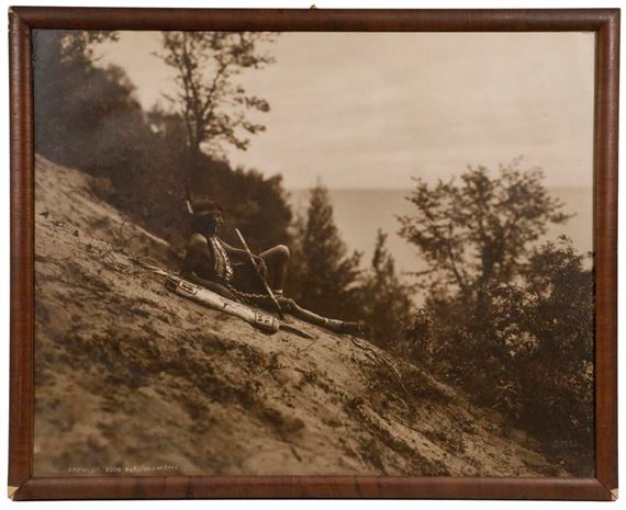 Roland Reed | Ojibway Man Relaxing (1908) | MutualArt