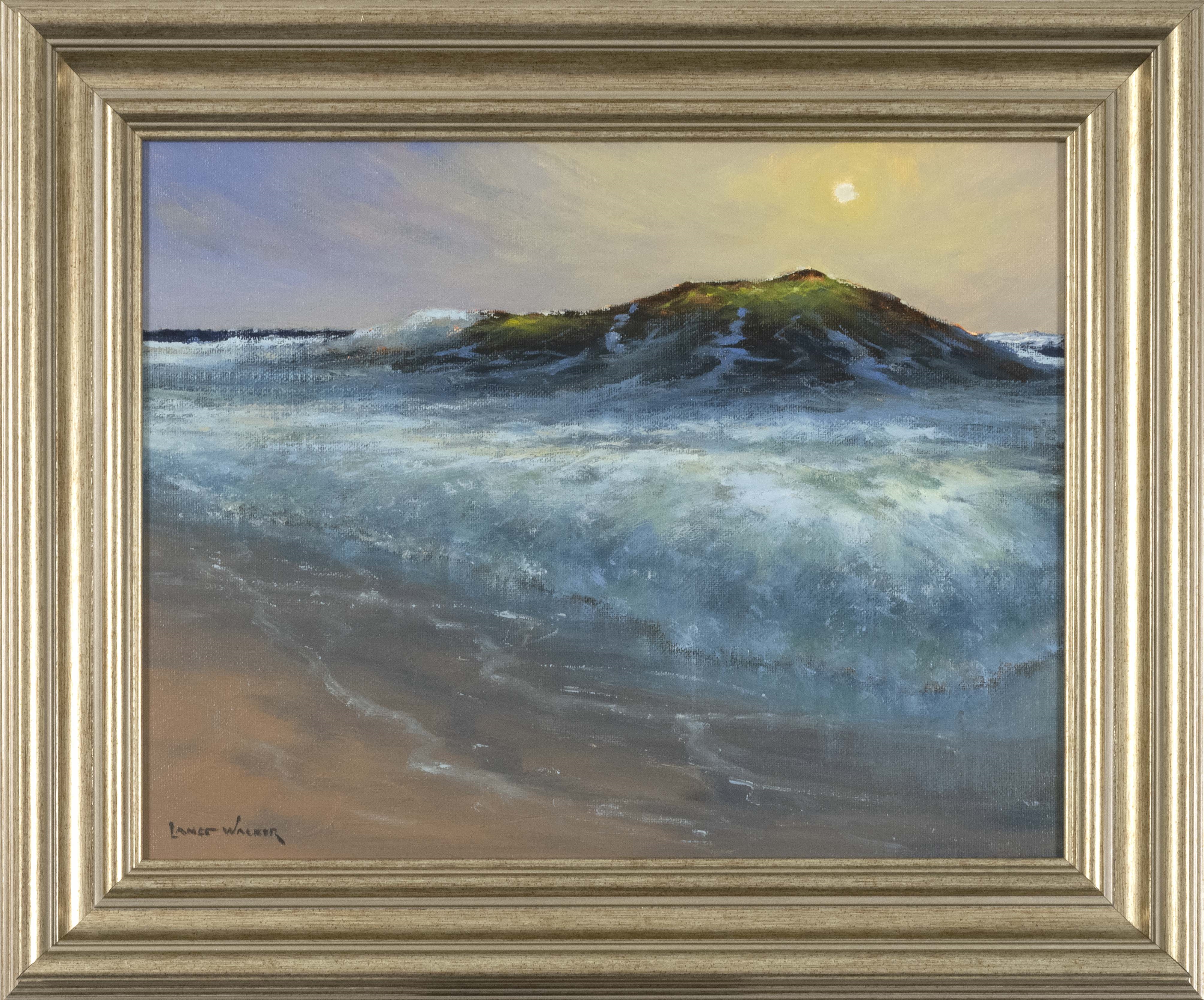 Artwork by Lance Walker, Shore Break", Made of Oil on canvas board