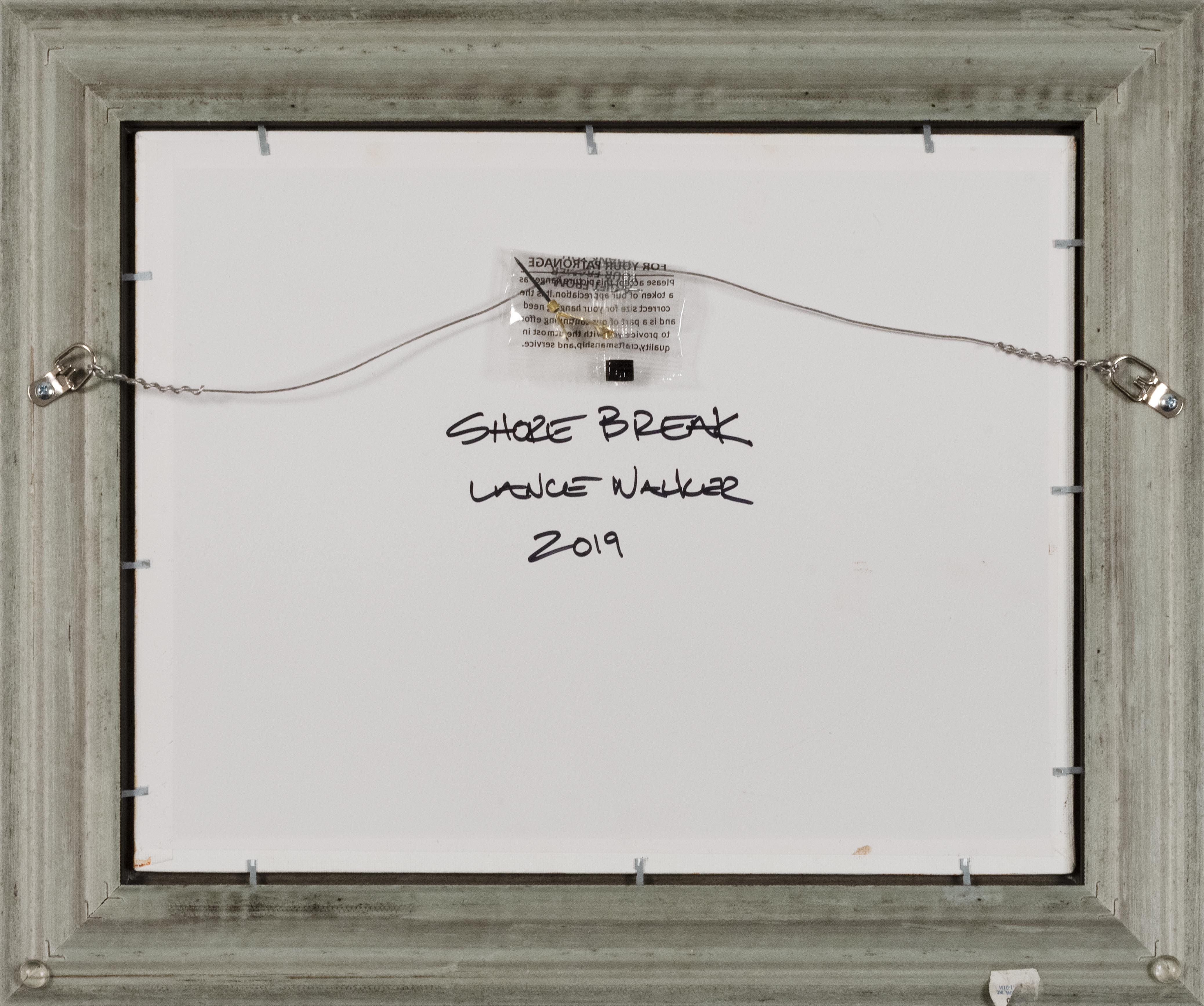 Artwork by Lance Walker, Shore Break", Made of Oil on canvas board