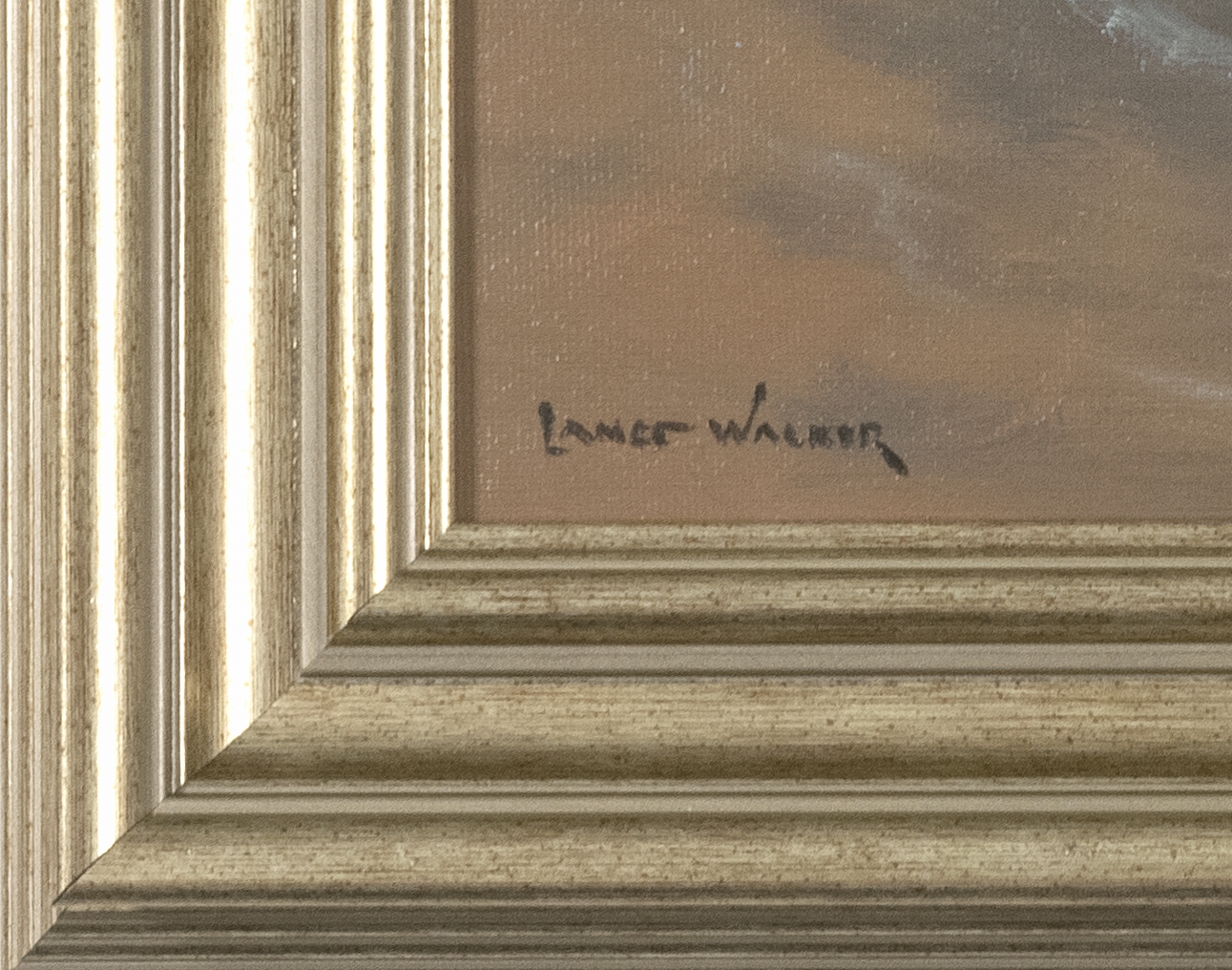 Artwork by Lance Walker, Shore Break", Made of Oil on canvas board