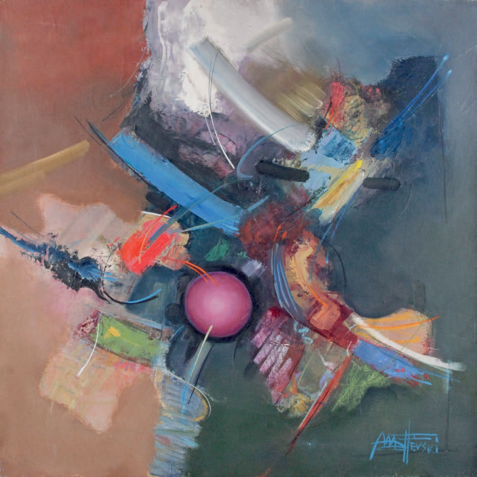 Artwork by Mathieu Matevski, Untitled Composition, Made of Oil on canvas