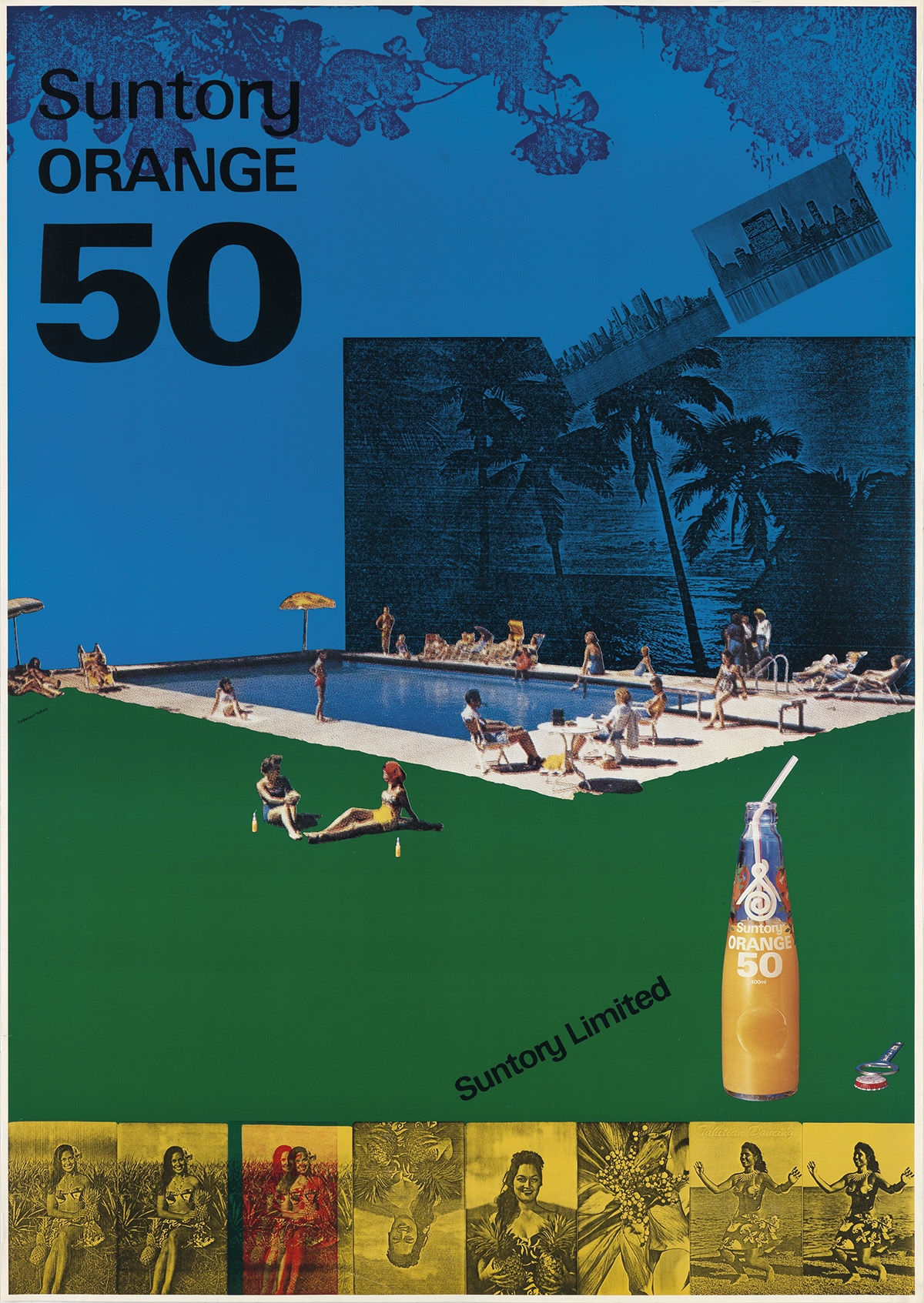 Artwork by Tadanori Yokoo, SUNTORY ORANGE 50. 1978., Made of Paper