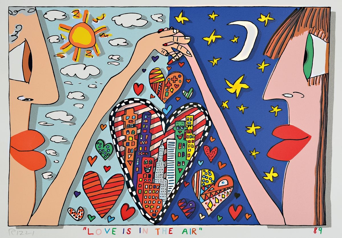 Love is in the Air by James Rizzi, 1989