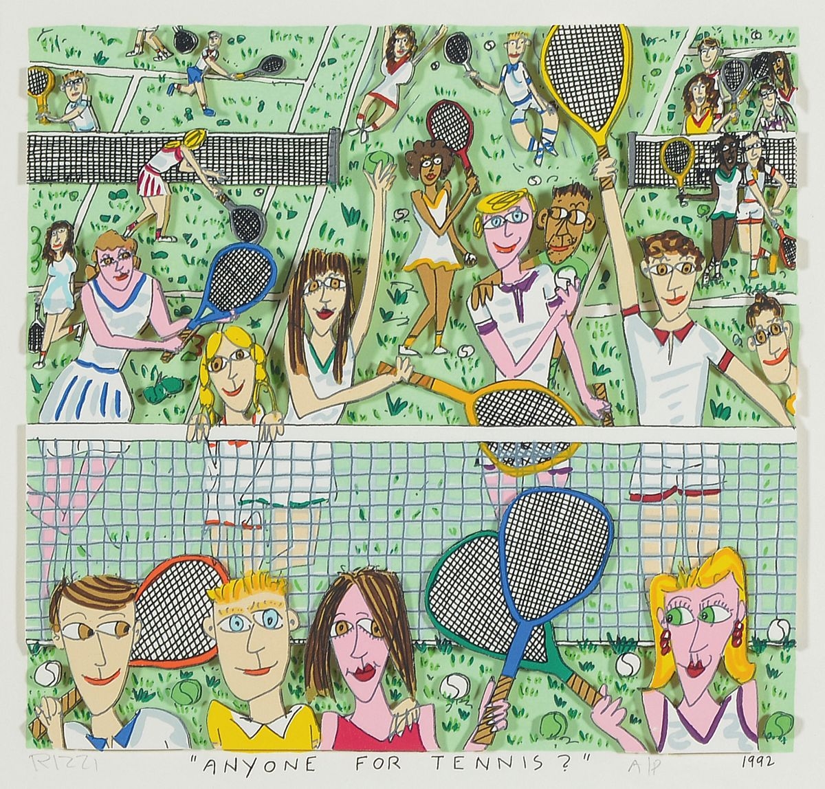 Anyone for Tennis? by James Rizzi, 1992